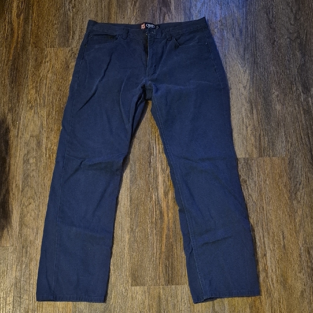 Chaps Mens Dark Blue Chinos Khakis  Size 34x32 Euc